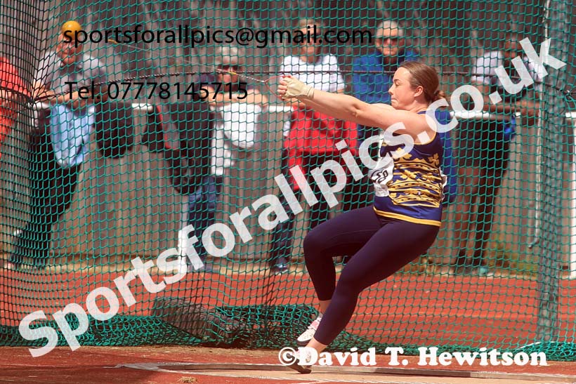 Senior Womens hammer, 2024 Northern Senior and Under-20s Track and Field Champs, Middlesbrough.  Photo: David T. Hewitson/Sports for All Pics